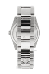 Rolex Day-Date 36 Black Dial Fluted Bezel Oyster White Gold Watch 118239